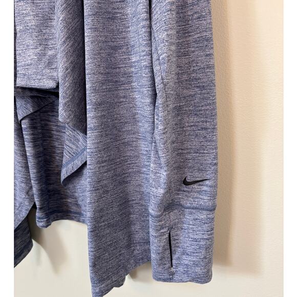Nike Yoga Dri-Fit Cascade Cardigan Blue Medium - Picture 3 of 9